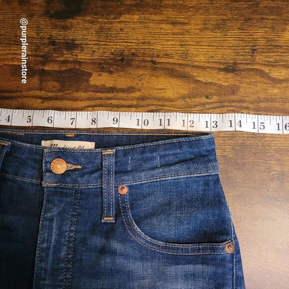 Madewell Jeans Size 26 Curvy High Rise Skinny Tummy Control Moreaux Wash AA621 - Picture 8 of 13